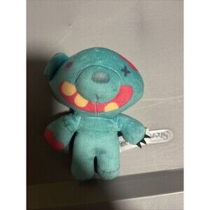Deddy Bears Zombie Bear Plush 5” Teal Pink Yellow Collectible Toy